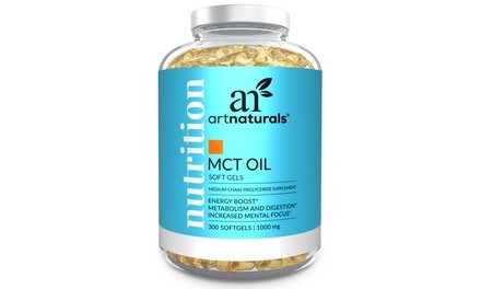 ArtNaturals MCT Oil Ketogenic Diet SoftGel Pills (1000mg; 300-Count)