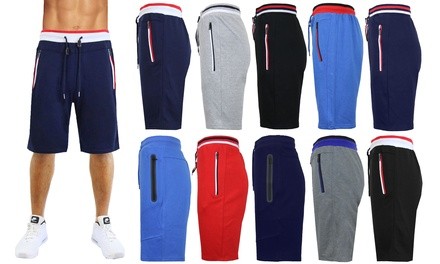 Men's Tech Jogger Shorts with Zipper Side Pockets (S-2XL)