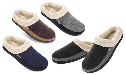 Marco Collection Men's Memory Foam House Slippers