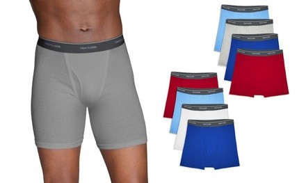 Fruit of the Loom Men's Tag-Free Boxer Briefs (9-Pack, M-3XL)