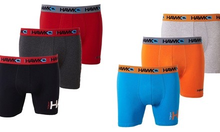 Tony Hawk Men's No-Fly Stretchy Boxer Briefs (6-Pack)