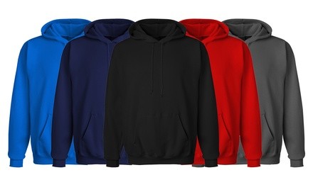 (2-Pack) SEL Men's Solid Fleece Pullover Hoodie (S-3XL)