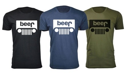 Men's Funny Beer Jeep T-Shirt (S-3XL)