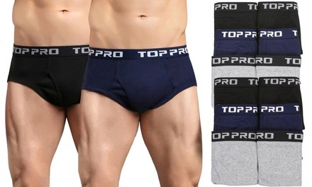 Top Pro Men's Mid-Rise Classic Briefs (6-Pack)