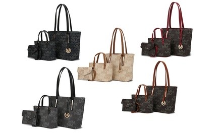 MKF Collection Aylet M Tote Bag Set by Mia K. (3-Piece)