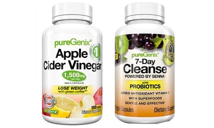 PureGenix Apple Cider Vinegar (100-Ct.) and 7-Day Cleanse (21-Ct.)