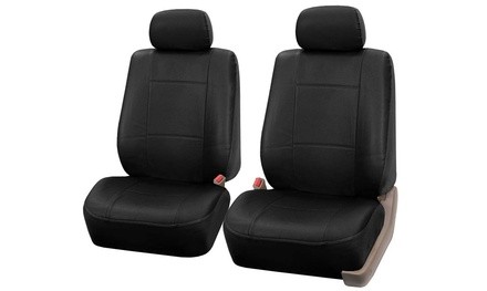 Faux Leather Universal Fit Front Seat Covers - NEW - PU001102-G