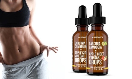 Apple Cider Vinegar with Garcinia Cambogia Weight-Loss Drops (2 Fl. Oz.; 1-, 2-, or 3-Pack)