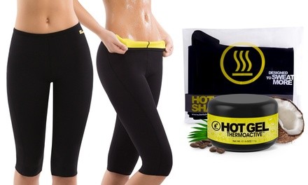 Hot Thermal Pants and Workout Sweat Gel (4 Oz.)