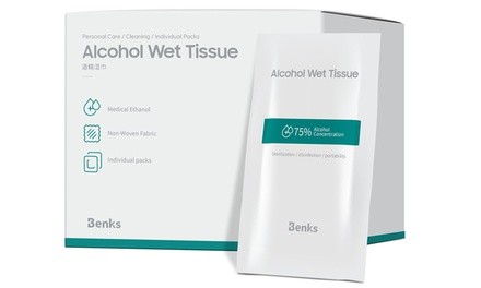 Small and Portable 75% Alcohol Wipes (50-Count)