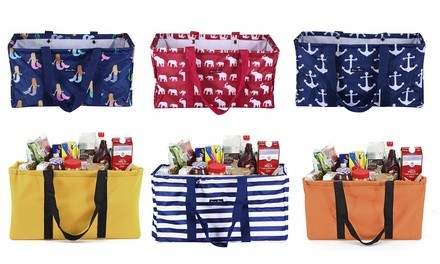 Collapsible Wire Frame Utility Basket Shopping Tote