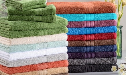 Superior Eco-Friendly 100% Cotton Washcloth or Hand Towel Set (6- or 12-Pack)