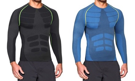 Men's Full-Sleeve Shirt with Targeted Compression