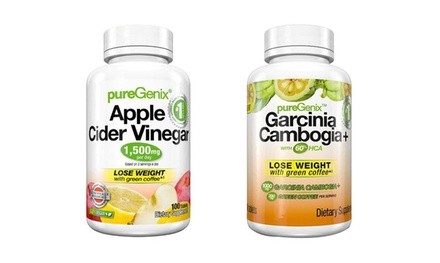 PureGenix Apple Cider Vinegar (100-Count) and Garcinia Cambogia (60-Count)