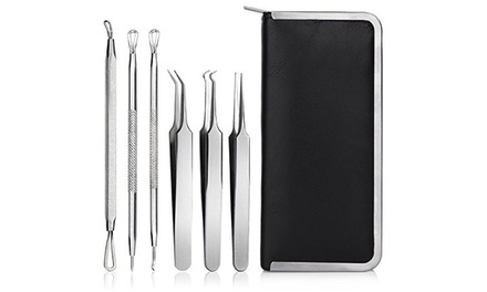 Blackhead and Acne Extractor Kit with Case (6-Piece)