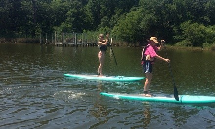 One 60-Minute Stand-Up Paddle Board Lesson for Three or Four People at Burnham Guides (Up to 37% Off)