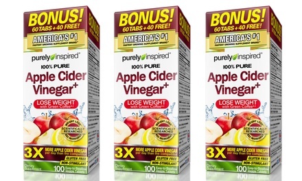 Purely Inspired Apple Cider Vinegar Weight Loss Supplement (1-, 2-, or 3-Pack)