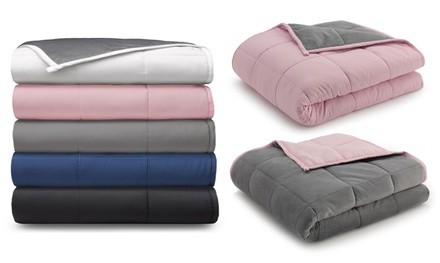 Ella Jayne Reversible Anti-Anxiety Weighted Microfiber Blanket