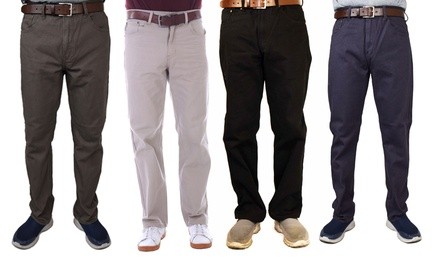 Maxxsel Oscar Men's Straight-Leg 5-Pocket Twill Jeans (28-48)
