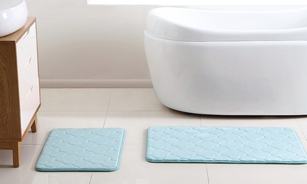 Kaydence Memory Foam Bath Rug Set (2-Piece)