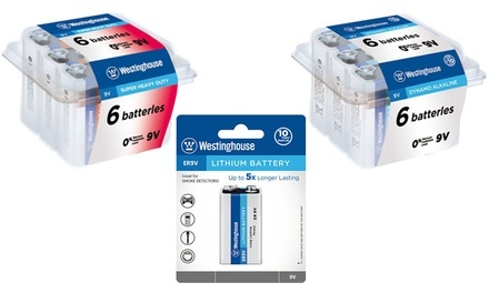 Westinghouse 9V Batteries (2-, 12-, or 24-Pack)