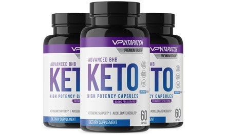 Advanced Keto BHB Diet Pills and Keto Support (3-, 6-, or 9-Pack)