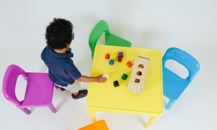 Oxgord Kids' Table and Chair Play Set (5-Piece)