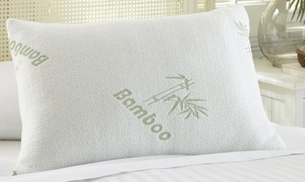 Bamboo Memory Foam Pillow with Removable Cover (1- or 2-Pack)