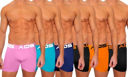 AQS Men's Fun Colorful Boxer Briefs (3-Pack)