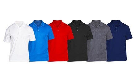 SEL Men's Cotton Jersey Polo (6-Pack; S-2XL)