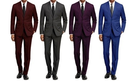 Braveman Men's Slim Fit Solid Suit (2-Piece)