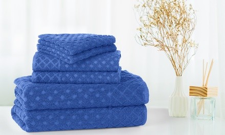 Woven Terry Jacquard Towel Set (6-Piece)