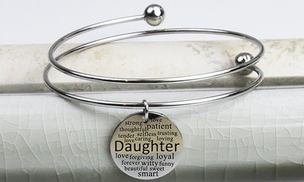 Stainless Steel Double Layer Bangle by Pink Box. Multiple Options Available.