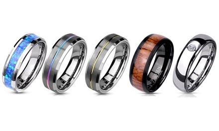 Men's Stylish Tungsten Carbide Band