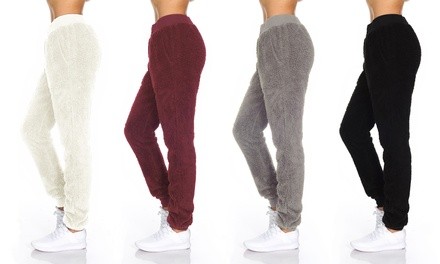 BSP Women's Athleisure Sherpa Joggers