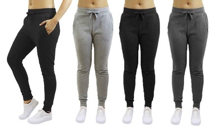  Women's Skinny-Fit French Terry Jogger Sweatpants 