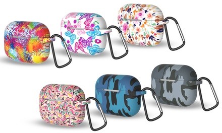 Protective Case Cover with Carabiner for AirPods Pro (LED Visible)