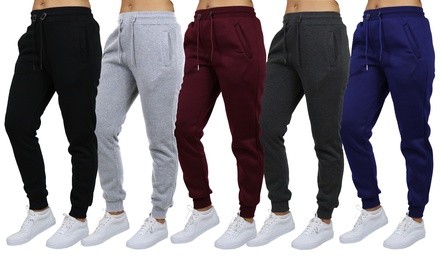 Women's Galaxy by Harvic Loose-Fit Fleece Joggers (S-2XL)