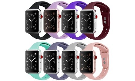 Silicone Slim Band for Apple Watch Series 1, 2, 3, 4, and 5