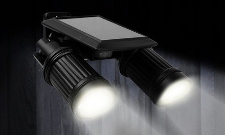 iMounTEK Solar Motion-Activated Twin-Head Security Light