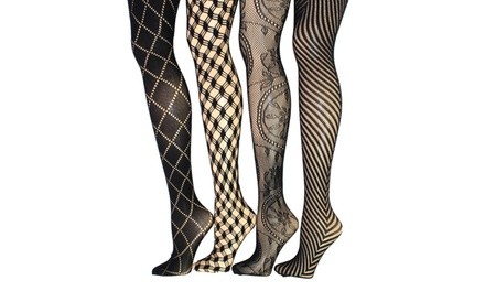 Fishnet Tights in Regular and Plus Sizes (4-Pack)