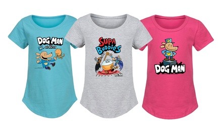 Instant Message: Licensed Girl's Dog Man Tees