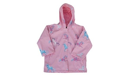 Foxfire FOX-601-47-2T 2 Toddler Childrens Unicorn Raincoat, Pink