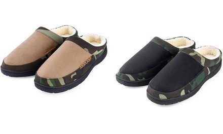 MK Belted Collection Men's Winter Soft Warm Memory Foam Slippers