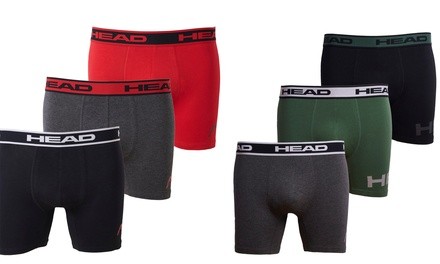 HEAD Men's Breathable No-Fly Boxer Briefs (6-Pack)