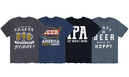 Men's Beer-Themed T-Shirt (S-3XL)