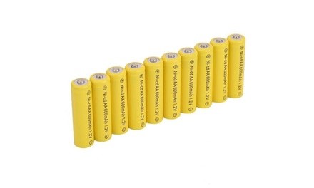 20 AA Rechargble Batteries NiCD 600mAh 1.2v Garden Solar Ni-Cd Light LED