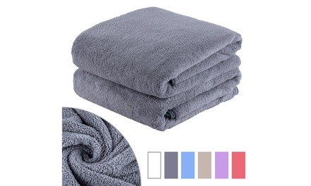 Coral Fleece Bath Towel (2-Pack)