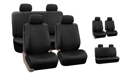 Full Set Faux Leather Car Seat Covers - NEW - PU001114-G