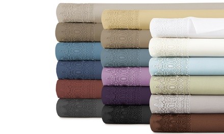 Premium Collection Lace Extra-Deep Pocket Sheet Set (4-Piece)